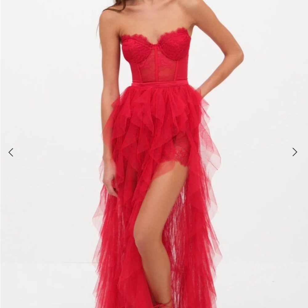 For love and lemons bustier gown new with tags